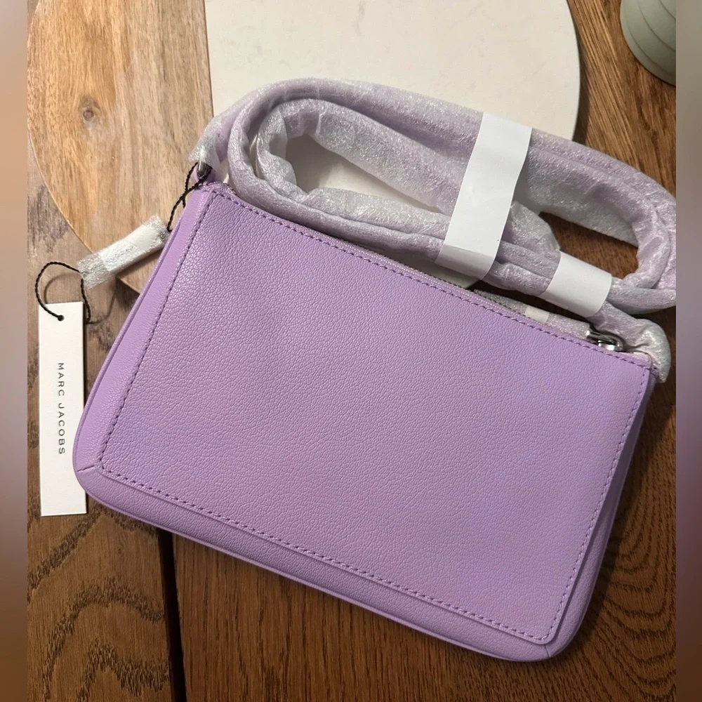 NWT! NEW! Marc Jacobs Leather Crossbody Wisteria with Silver hardware Women
